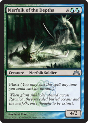 Merfolk of the Depths - Foil x1 - Gatecrash - Light Play, English - Gatecrash - Picture 1 of 1