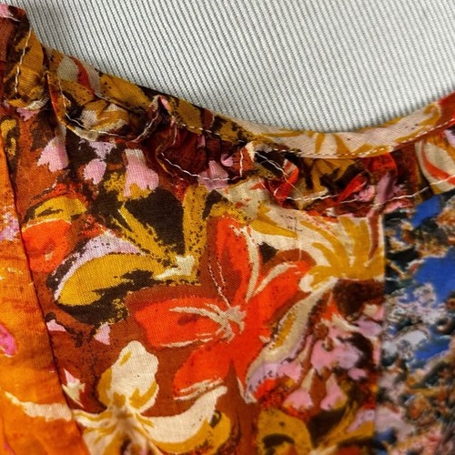 Free People Moondive Maxi Dress in Orange Combo Size XS NWT Floral Belt Goddess - Picture 12 of 16