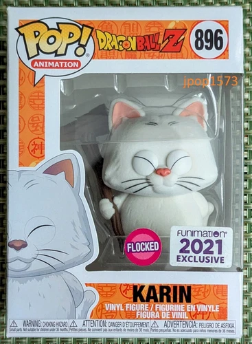 Funko Pop Dragonball Z Karin (FLOCKED) 896 - 2021 ¡Exclusivo de Funimation!