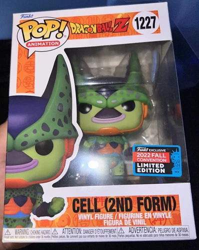 Funko Pop Dragonball Z Cell 2nd Form 1227 Free Pop Protector & S/H
