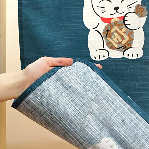 Lucky Cats Noren Habitación Puerta Ventana Cortina Buena Fortuna 85 × 150 cm ... - Imagen 7 de 7