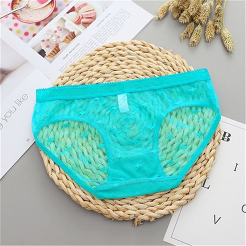 Sexy Sheer Lace Underwear Mesh Cotton Women's Seamless Briefs New Seductive - Picture 16 of 21