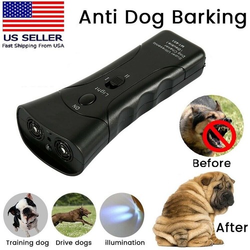 LED Licht Ultraschall Anti Hund Bellen Trainer Sanfter Verfolger Petgentle Sonics USA - Bild 1 von 6