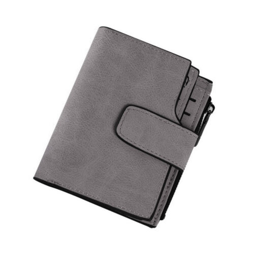 Short Small Money Purse Wallet Ladies PU Leather Folding Coin Card Holder Women - Picture 10 of 23