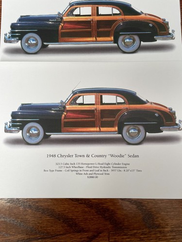 Set di 15 biglietti di auguri classici Chrysler vuoti Mopar Dodge Plymouth Airflow - Foto 5 di 14