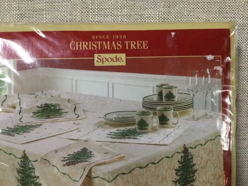 Spode Christmas Tree Tischdecke 60" x 104" längliche Sitze 8-10 in Verpackung - Bild 9 von 15