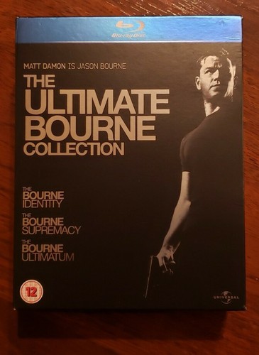 The Bourne Trilogy (Blu-ray Disc, 2010 3-Disc Set) Matt Damon identity ultimatum - Foto 1 di 2