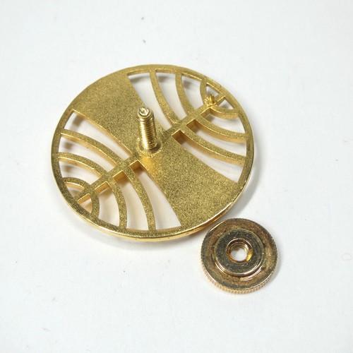 Pan Am Airlines Stewardess Hat Badge Pin Gold Vintage PAA Round Cutout - Picture 4 of 4