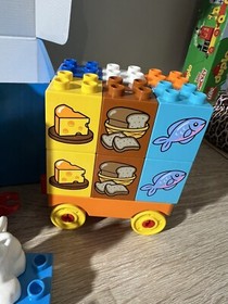 Lego Duplo Toddler Building Set #10818 My First Truck Complete Food Cat