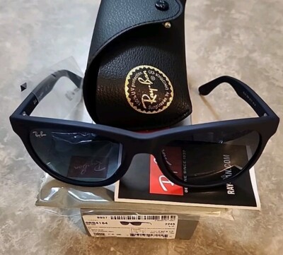 🔥 Ray-Ban RB4184 895/96 Matte Blue / Blue Unisex Sunglasses