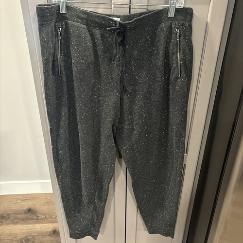 LOU & GREY Jogger Damen Größe L grau mit weißen Flecken Damen grau Sweatpants Crop - Bild 1 von 6