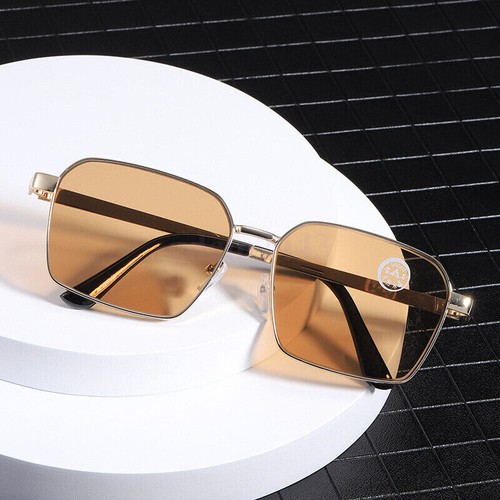 NEW Men's Large Frame Square Crystal Sunshade Outdoor Sunglasses HD AU - Picture 8 of 12