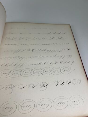 1858 Gems of Penmanship by J. S. Duncan, Spencerian Writing & Drawing VERY RARE - Picture 15 of 24