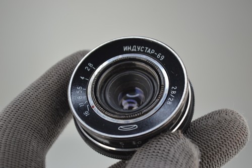 SERVICED! USSR PANCAKE INDUSTAR-69 LENS f2.8/28 M39 mount (2) - Picture 7 of 8