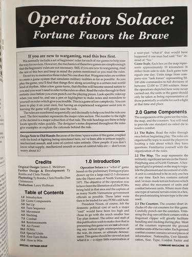 Command Magazine XTR Issue No. 5 Vietnam (1990) Unpunched War Gaming - Picture 6 of 6