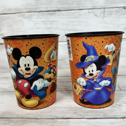 Hallmark Disney Plastikbecher 2 Stück Halloween Becher Mickey Minnie Donald