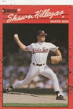 FREE SHIPPING-MINT-1990 Donruss Shawn Hillegas #619 WHITE SOX PLUS BONUS CARDS