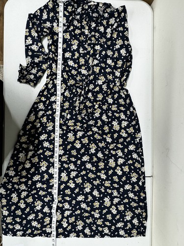 Women’s Fat Face Dress Size 12 Navy Daisy Mid Length Excellent Condition - Afbeelding 11 van 18