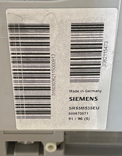 Siemens Geschirrspüler SR55M535EU 45cm Unterbau defekt Fehlermeldung E09 - Bild 13 von 14