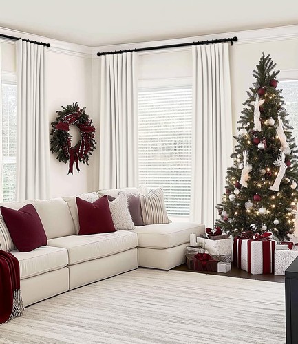 100% Blackout Curtains for Bedroom Clip Rings/Rod Pocket Black Out Curtains 2... - Picture 5 of 10