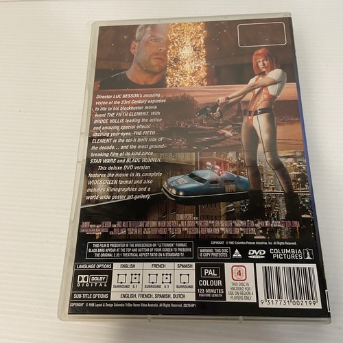 The Fifth Element (DVD, 1997) Sci-Fi Action Aliens Futuristic- Region 4 - Picture 5 of 6