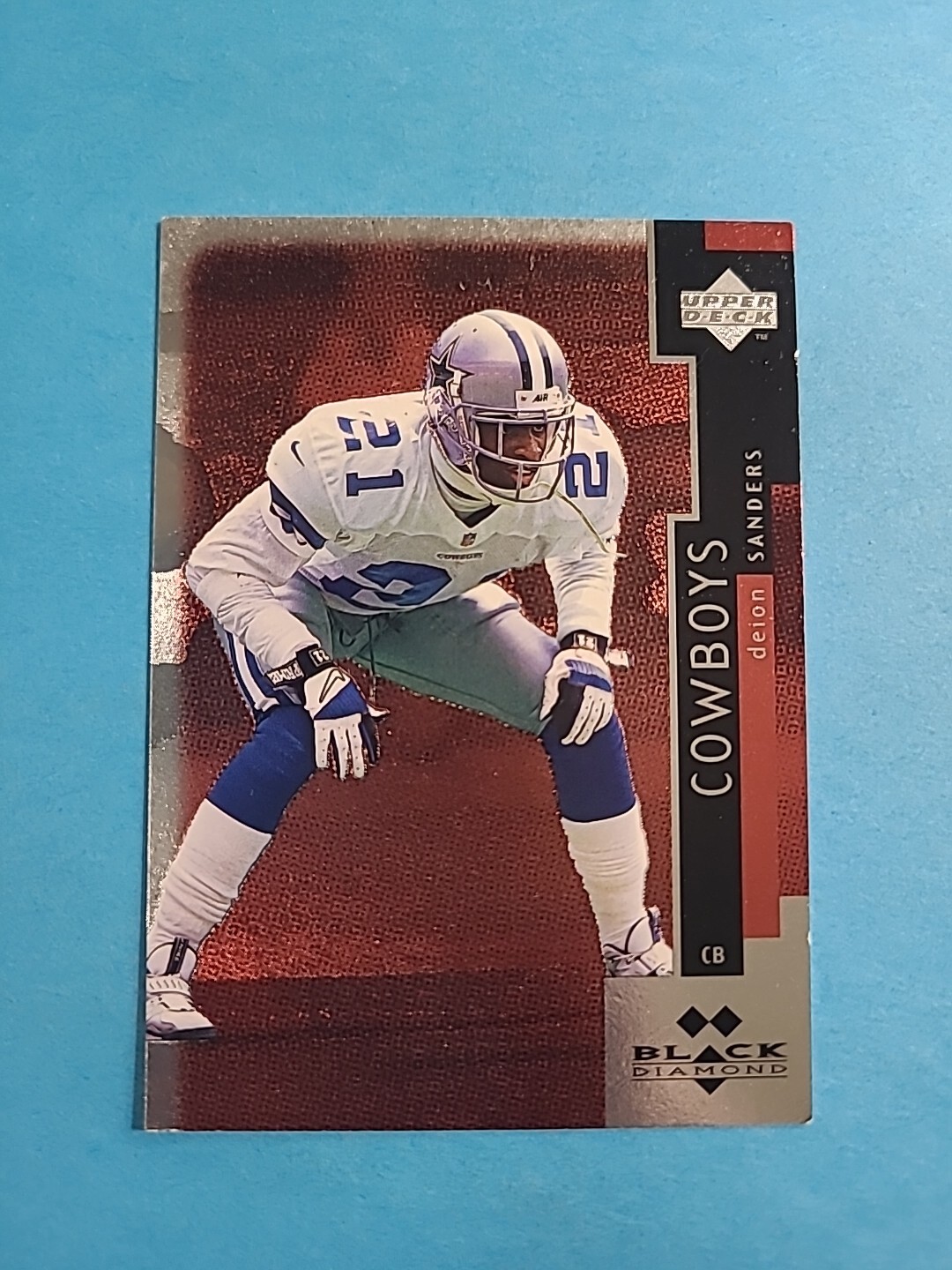 DEION SANDERS 1997 UPPER DECK BLACK DIAMOND FOOTBALL CARD # 81 I1492