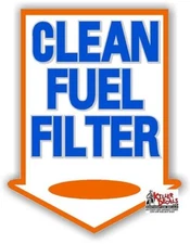 (SUNOC-21)  4.5"x3.5"  SUNOCO GASOLINE FILTER DECAL FOR GAS PUMP