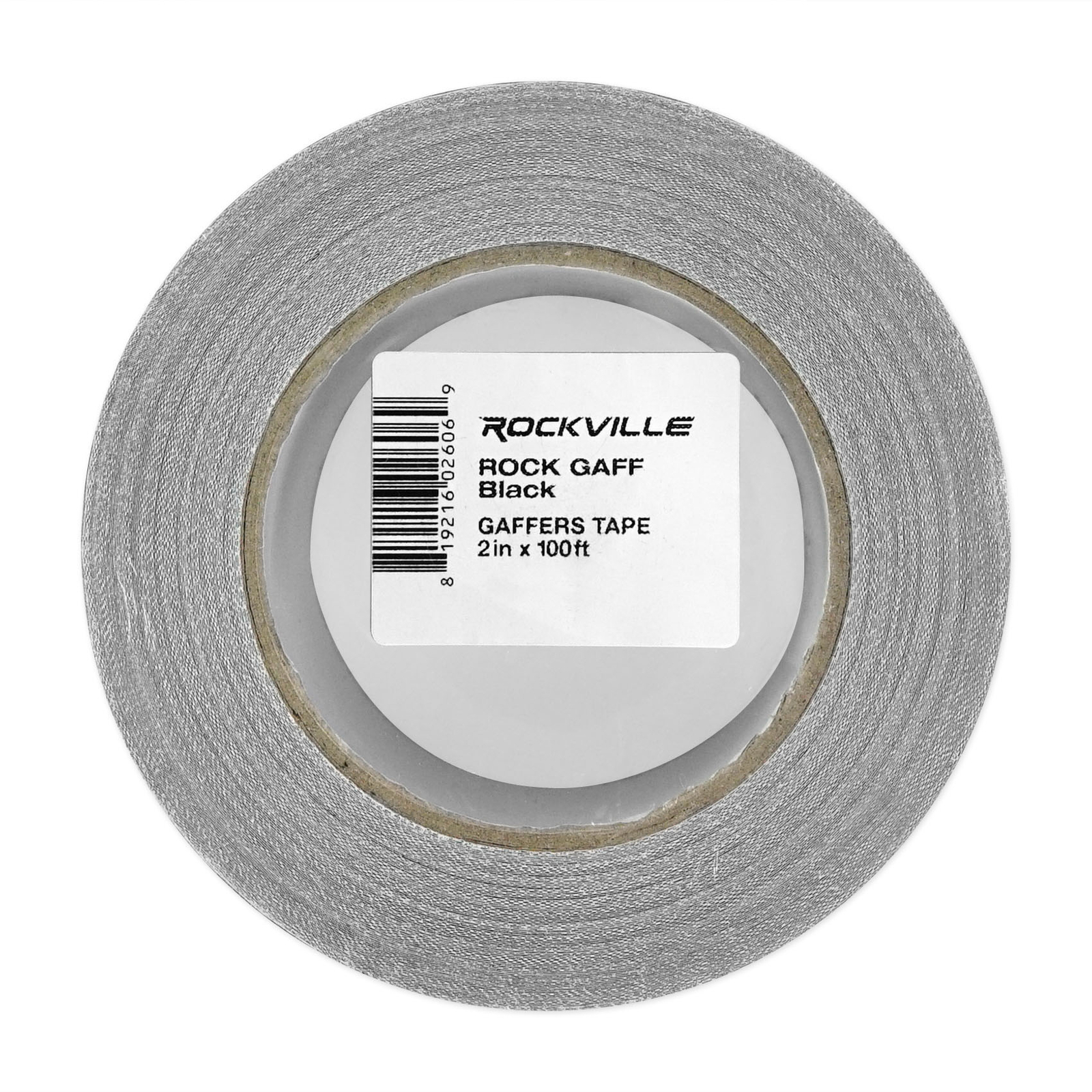 (5) Rolls Rockville Pro Audio/Stage Wire ROCK GAFF Black Gaffers Tape 2\