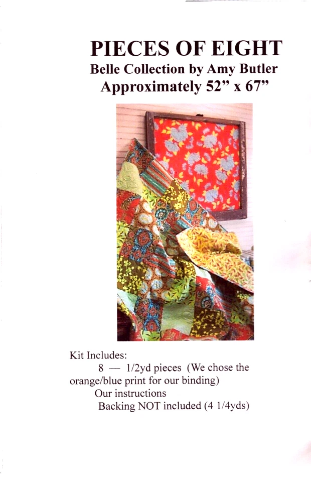 Pieces Of Eight by Amy Butler ~ PATTERN ONLY THIS IS NOT A KIT! ~ 52X67" - Image 3 of 3
