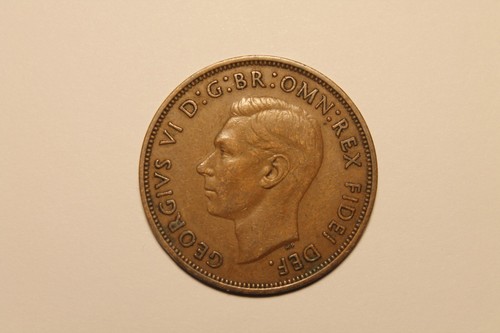 1950 1 One Penny Great Britain Coin - United Kingdom British England UK #2 - Picture 4 of 6