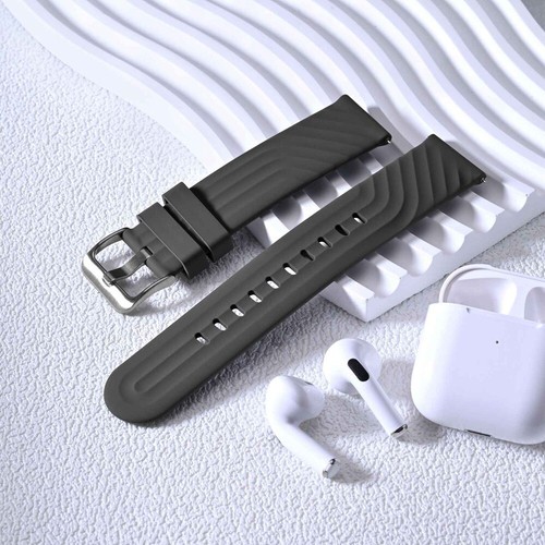 ANBEER Silikon Uhrenarmbänder Schnellverschluss 18 20 22 mm Kautschuk Uhrenarmband Ersatz - Bild 244 von 300