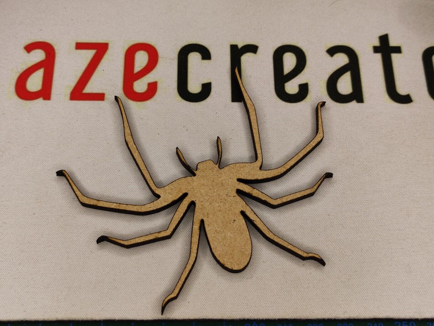 Spider shaped wooden arts crafts pieces 3mm MDF laser cut Halloween Lage prijs