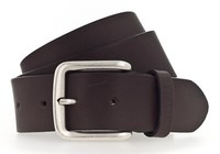 Mustang Leather Belt W105 GüRtel Darkbrown Dunkelbraun Neu