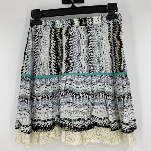 Ella Moss Zuma Tiered Skirt NWOT Pull-On Elastic Ruffle Lace XSmall A-Line $98 - Picture 3 of 9