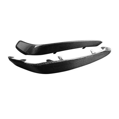 Front Bumper Wind Knife Real Carbon Fiber For Benz W205 S205 C63 C63S AMG 15~21 - Picture 8 of 12