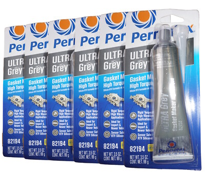 PERMATEX   ULTRA GREY   RTV SILIKONDICHTUNG HERSTELLER, 3 OZ - KISTE MIT 12 UK-Bestand