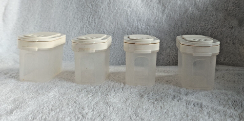 Tupperware Modular Mate Small Spice Set of 4 Cream Lids - Picture 6 of 8