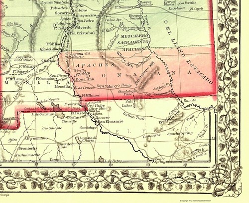 Historic State Map - Arizona New Mexico - Mitchell 1867 - 23 x 28.29 - 第 3/20 張圖片