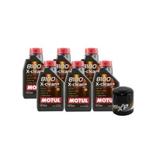 Motul + OEM Engine Oil Change Kit (5W30) (6 Liter) (X-CLEAN + 8100)