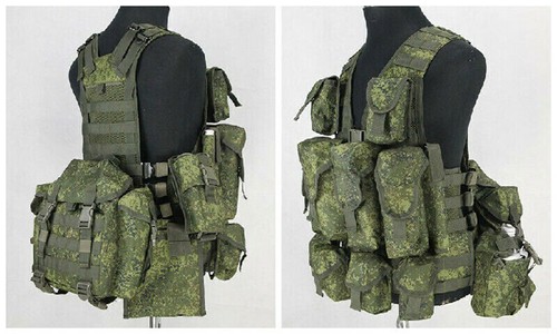 US!! 6sh117 Russian Tactical Vest Modular Bags Emr Combat Equipment Replica Vest - Picture 6 of 20