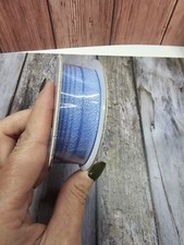 Stampin' UP BOHO BLUE TEXTURED RIBBON 10 YARDS 3/8 INCH