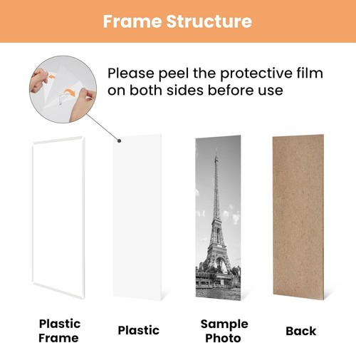 Scratch-Proof White Poster Frames 20x30 - Perfect Gift, 3 Functional Options - Picture 8 of 9