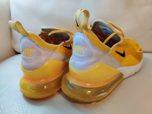 2019 Nike Air Max 270 University Gold Black Running Shoes womens Size 8.5 yellow - Picture 6 of 11