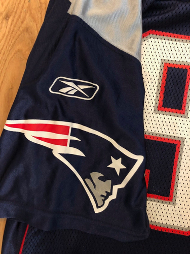 Camiseta deportiva Reebok Adalius Thomas 96 grande rara nueva NFL On Field New England Patriots - Imagen 7 de 8