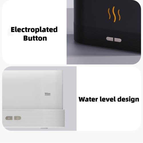 Cute Fire Flame Aroma Diffuser Essential Oil Air Humidifier LED 130/180/250 ML - Picture 18 of 27