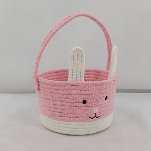 Holiday Snack Storage Basket Easter Egg Hunt Supplies Bunny for Kids Small - Picture 3 of 13