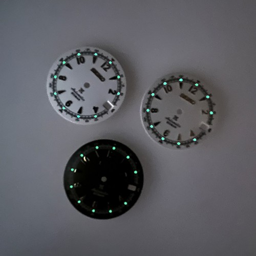 28,5 mm Zifferblatt grün leuchtend Uhrenzubehör passend für NH35A/4R35 Uhrwerk - Bild 4 von 16