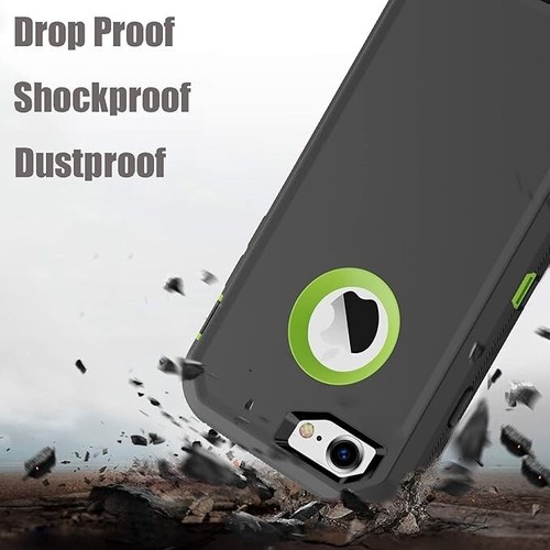For iPhone SE 3 (2022) SE 2 (2020) 8 7 Shockproof Case Tough Defender Belt Clip - 第 36/39 張圖片