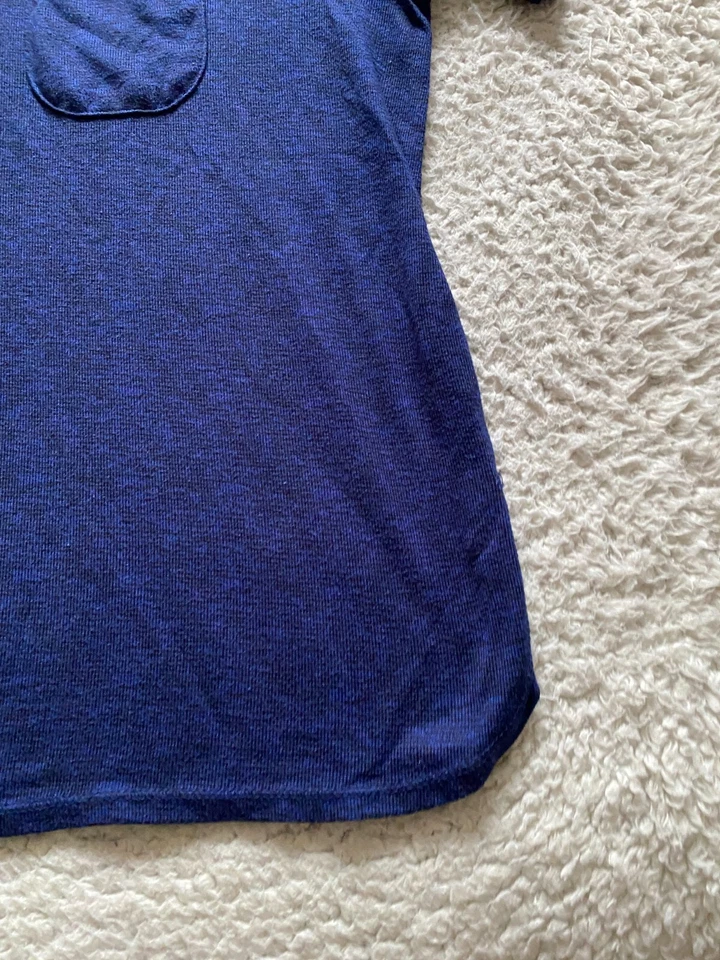 Camisa para dormir Croft & Barrow Intimates para mujer manga corta cuello en V azul marino talla M Foto 2 de 4