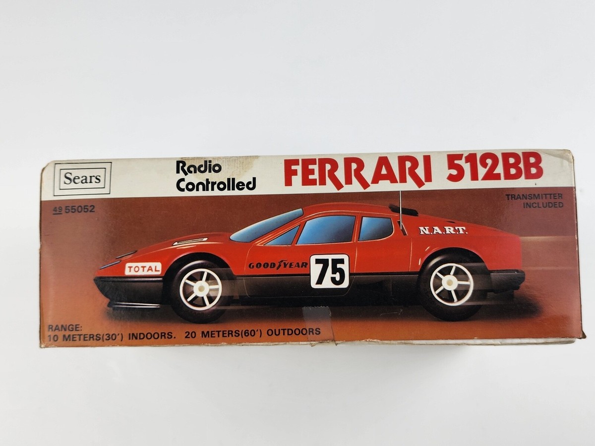 Vintage Sears Radio Controlled Ferrari 512 BB with Original